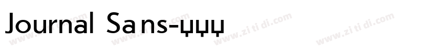 Journal Sans字体转换